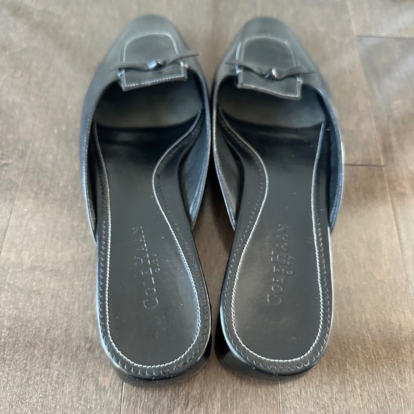 Cole Haan City Women's Leather Mule Coquette Bow Girly Feminine Black 8.5 - Picture 2 of 9